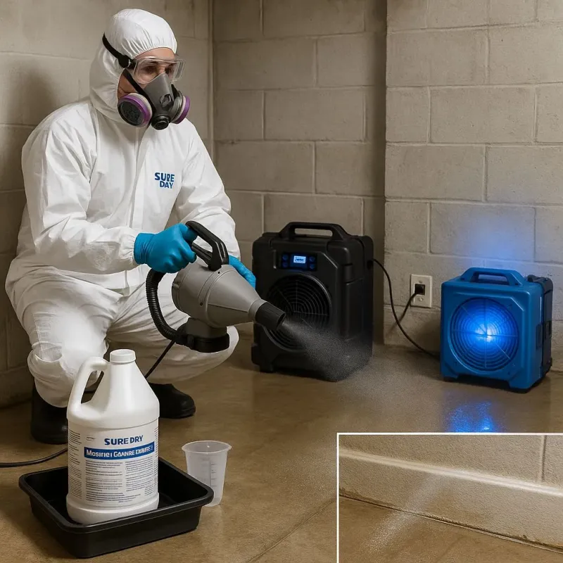Sanitization and Odor Removal process in New Hartford Center, CT